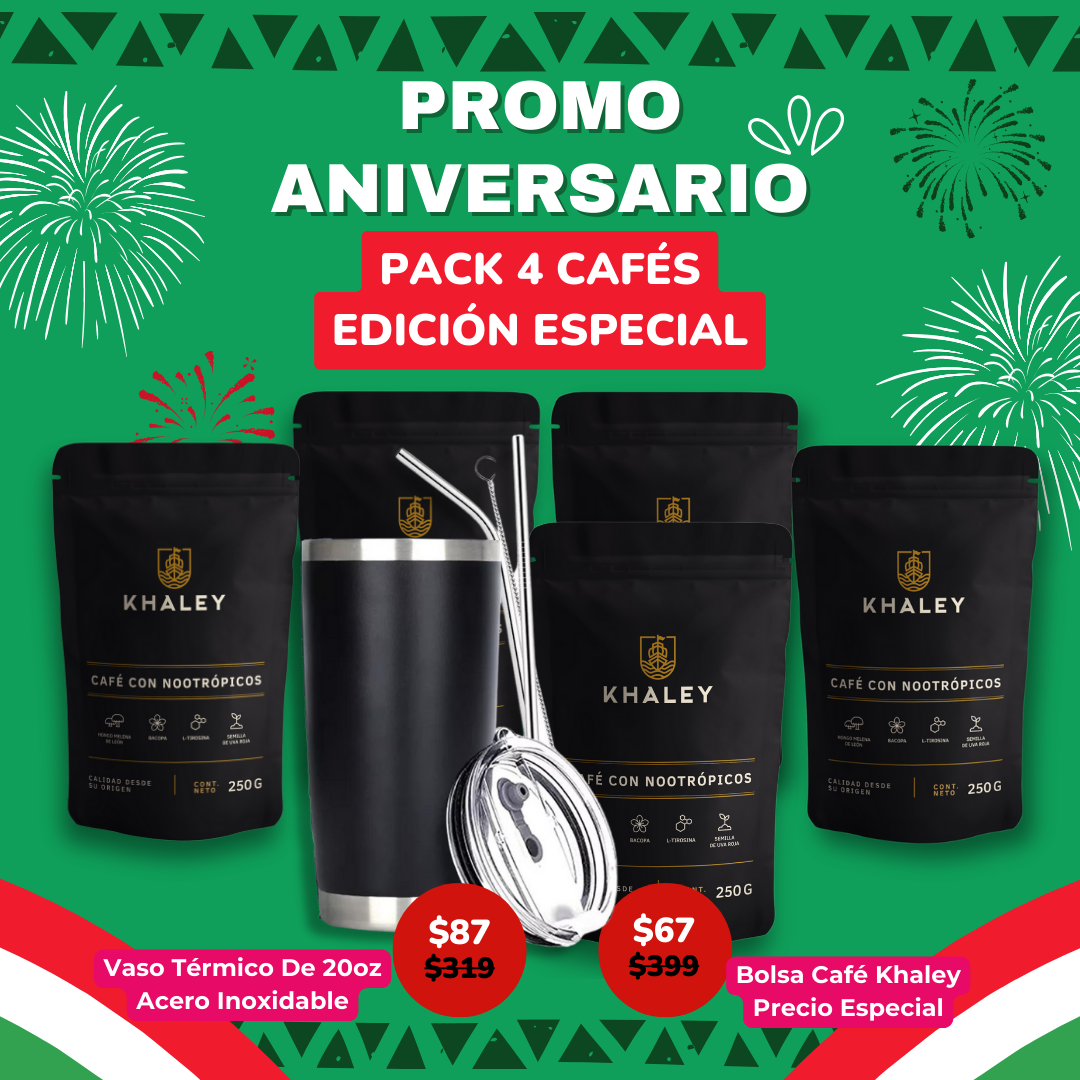 4 CAFÉS KHALEY EDICIÓN ANIVERSARIO 🌟☕️