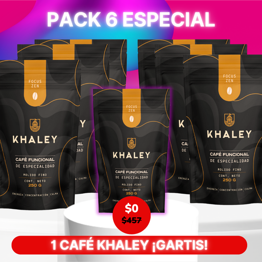 6 CAFÉS KHALEY + 1 CAFÉ DE REGALO ☕️🎁