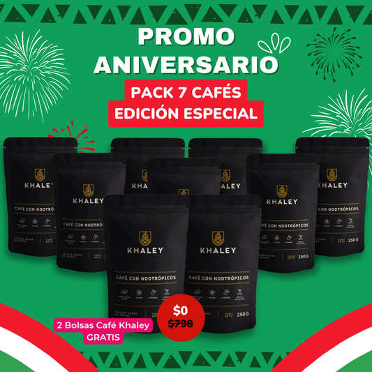 7 CAFÉS KHALEY EDICIÓN ANIVERSARIO🌟☕️🎁