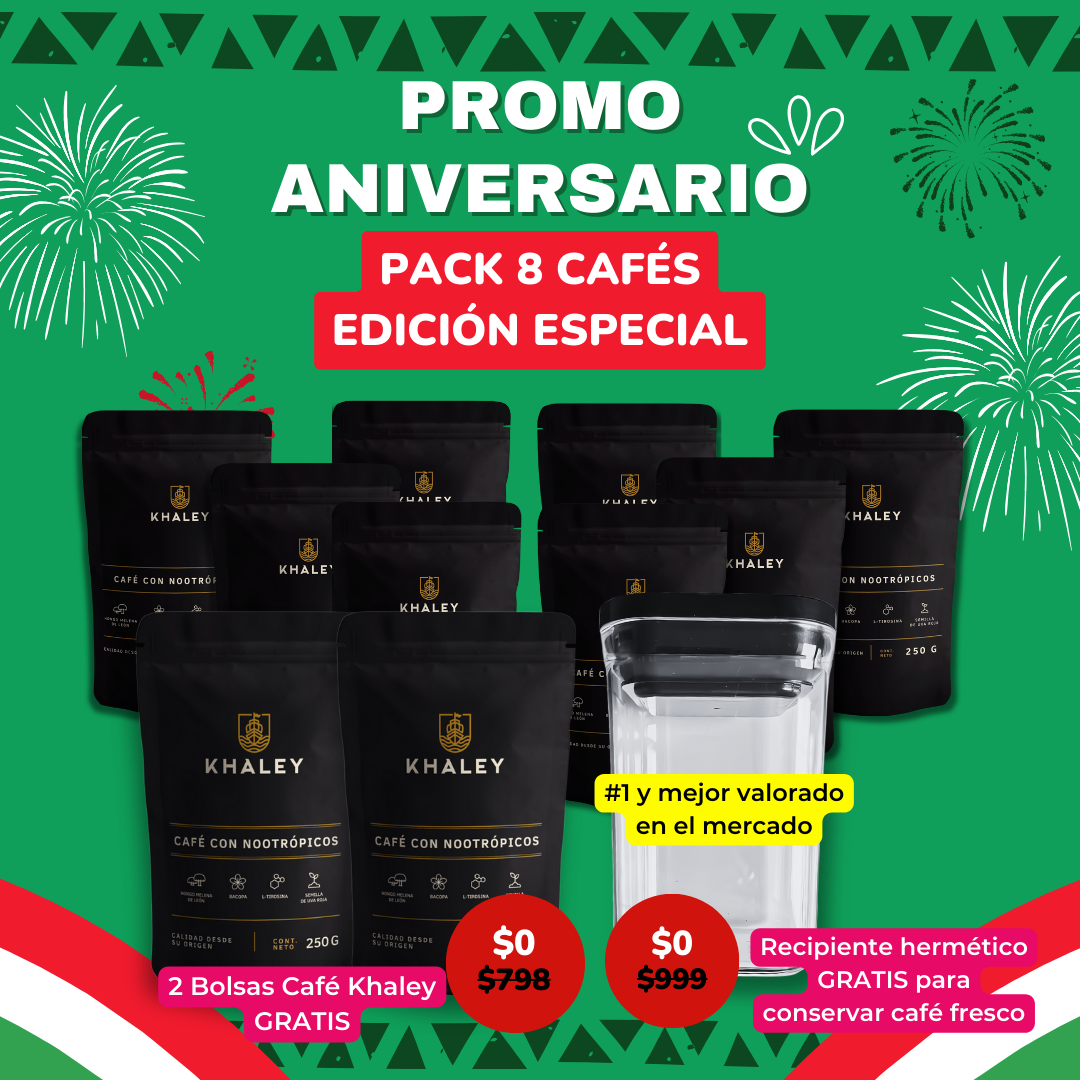 8 CAFÉS KHALEY EDICIÓN ANIVERSARIO⭐️☕️🎁